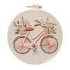 kit de broderie de vélo rose, y compris couture faite à la main pour adultes, adapté aux débutants, bel art, décoration de maison 3d