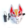 masque de renard japonais à lumière led néon, costume d'halloween, accessoires de ixde brevcosplay