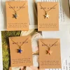 collier étoile de mer pour cadeau de vacances d'été, mignon, joli, nouvelle mode, ras du cou, vente en gros de bijoux
