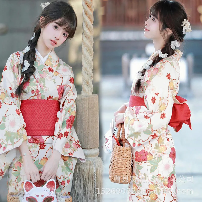 kimono cosplay women's formal attire traditional improvement clothes japanese cute pink literary and artistic portrait dress kimono cosplay women's formal attire traditional improvement clothes japanese cute pink literary and artistic portrait dress