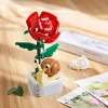 moc – blocs de construction en pot, insectes, fleur, papillon, libellule, bouquet succulent, modèle de briques, décoration créative, jouets diy, cadeaux