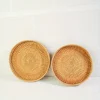 jxbasket mir de fruits japonais tissé à la main, panier rond pour petits pains cuits à la vapeur, rangement en escalier domestique, salon