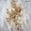 paillettes brodées fleur applique dentelle tissu garniture maille col mariage robe de mariée patch de couture robe de soirée décor bricolage artisanat