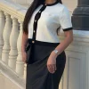 hh décontracté femmes solide tricoté cardigan 2025 mode classique col rond simple boutonnage à manches courtes pull manteau hauts