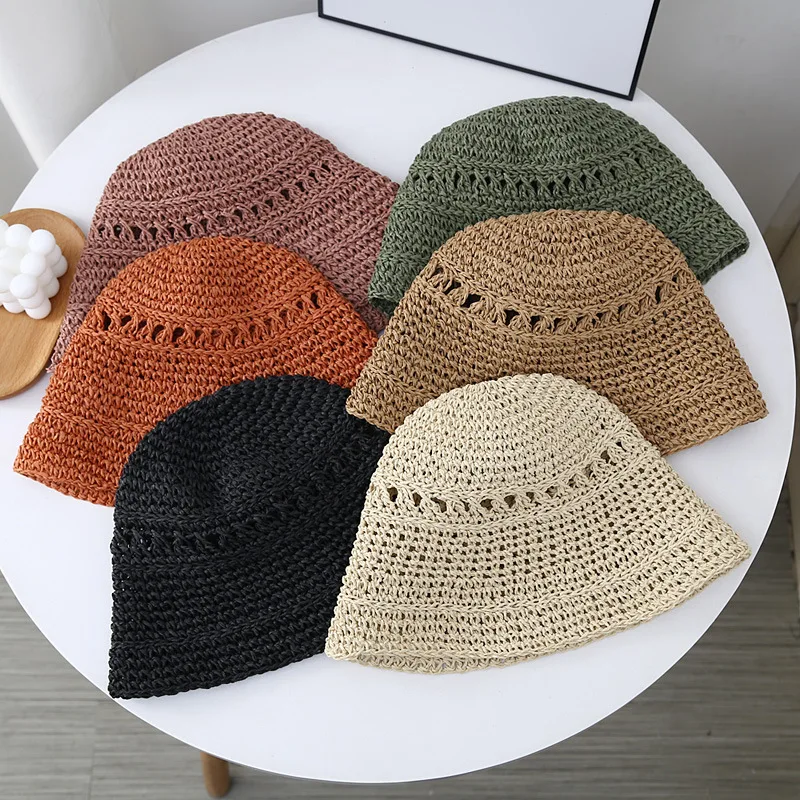 Chapeau seau japonais d’été coréen L pays petit bord chapeau de paille polyvalent japonais tissé seau chapeaux plage crème solaire chapeau femmes Chapeau seau japonais d’été coréen L pays petit bord chapeau de paille polyvalent japonais tissé seau chapeaux plage crème solaire chapeau femmes