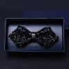 1 pièces strass arc Gentleman cravates pour hommes pré-attaché paillettes nœuds papillon élégant hommes mariage bal smoking accessoires cadeaux