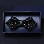1 pièces strass arc Gentleman cravates pour hommes pré-attaché paillettes nœuds papillon élégant hommes mariage bal smoking accessoires cadeaux