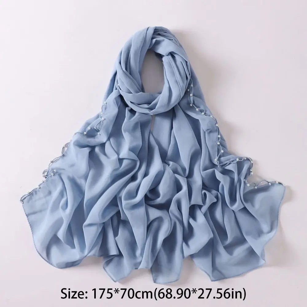 perles de luxe turban islamique en mousseline de soie perles enveloppes châle mince bandana malaisie foulard femmes perles de luxe turban islamique en mousseline de soie perles enveloppes châle mince bandana malaisie foulard femmes