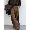 pantalon tombant japonais pour hommes, rétro, taille haute, amincissant, droit, jambes larges, ample, décontracté, automne et hiver