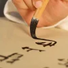 pinceau de calligraphie traditionnelle chinoise, peinture à l'huile, aquarelle, écritures, brosse d'écriture, poils de loup en bambou, pinceau d'art