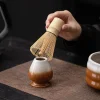 bespritgift 4 pièces service à thé de style antique bol matcha en céramique ensemble cadeau de whisky en bambou pour kit matcha japonais vintage de cérémonie