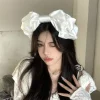 mode doux nœud papillon bandeau satin belle lolita bandeau de cheveux tempérament cheveux accessoires cosplay cheveux cerceau costume décoration