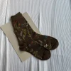 chaussettes en coton peigné pour femmes, élégantes, rétro, mignonnes, bout fendu, motifs floraux végétaux, doux, deux orteils, japonais, harajuku, tabi sox