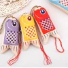 sachets pendentif bénédiction de la carpe koi japonaise, mini sac à cordon de proximité, poudres de bijoux, cadeaux omamori, pochette