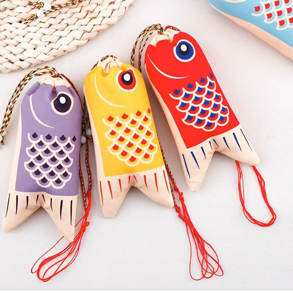 sachets pendentif bénédiction de la carpe koi japonaise, mini sac à cordon de proximité, poudres de bijoux, cadeaux omamori, pochette sachets pendentif bénédiction de la carpe koi japonaise, mini sac à cordon de proximité, poudres de bijoux, cadeaux omamori, pochette