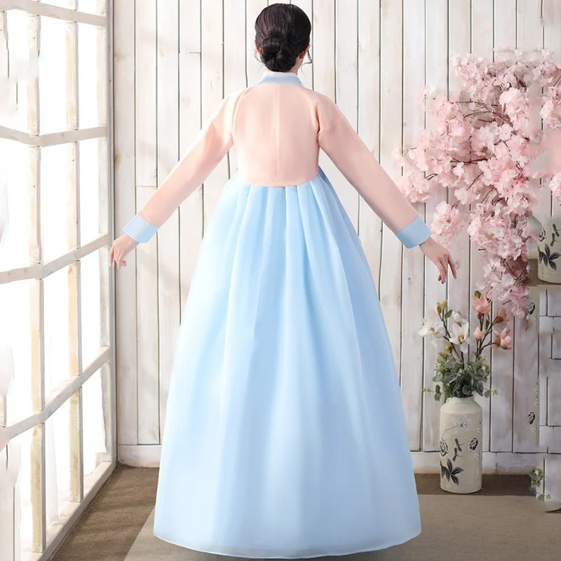 robe hanbok coréenne pour femmes, costume de danse sur scène traditionnel ancien, vêtements asiatiques, lady palace, tissu de danse de mariage coréen robe hanbok coréenne pour femmes, costume de danse sur scène traditionnel ancien, vêtements asiatiques, lady palace, tissu de danse de mariage coréen
