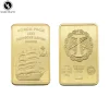 Pièce d’or du Marine allemand, Badge carré artisanal en métal plaqué or, cadeau de Collection commémorative Pièce d’or du Marine allemand, Badge carré artisanal en métal plaqué or, cadeau de Collection commémorative