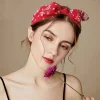 bandeau de sauna paisley bandana pour femmes, nœud noué haut, bandeaux d'oreille de lapin mignons, turban enveloppant de sauna, accessoires pour filles, mode