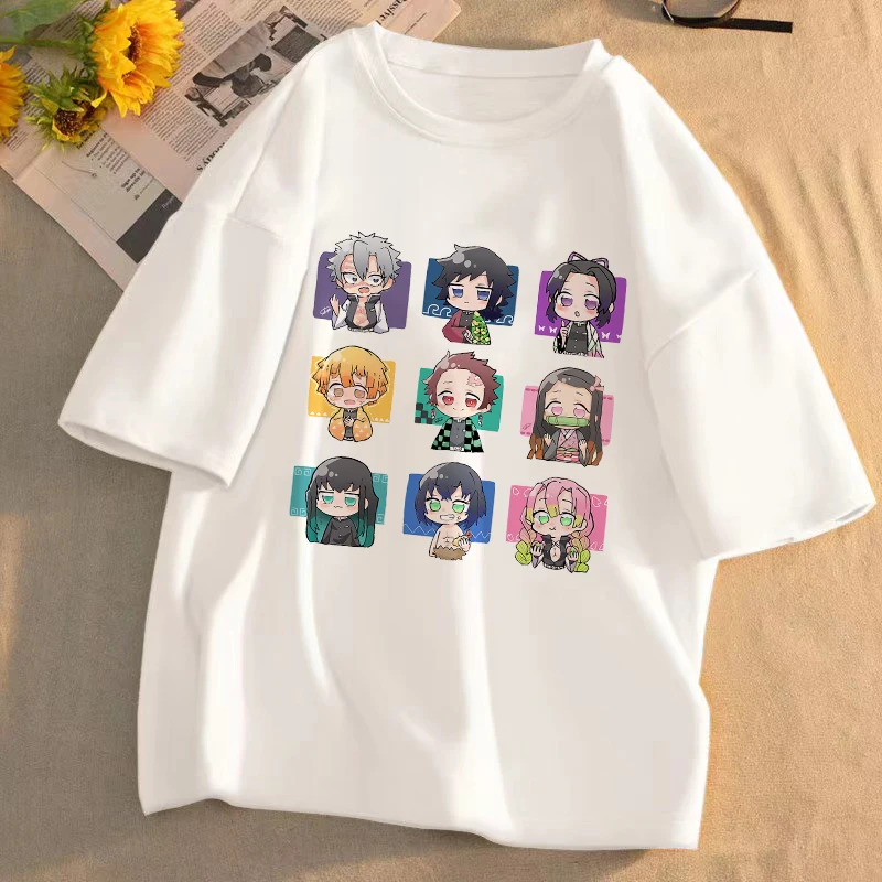 demon slayer anime t shirt kimetsu no yaiba unisexe graphique t shirt été à manches courtes décontracté dessin animé haut streetwear anime cadeau demon slayer anime t shirt kimetsu no yaiba unisexe graphique t shirt été à manches courtes décontracté dessin animé haut streetwear anime cadeau