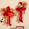 pendentif nœud chinois en coton, bonne chance, cheval, année, ornements muraux suspendus pour porte, breloque porte bonheur, décoration décorative du nouvel an pour la maison