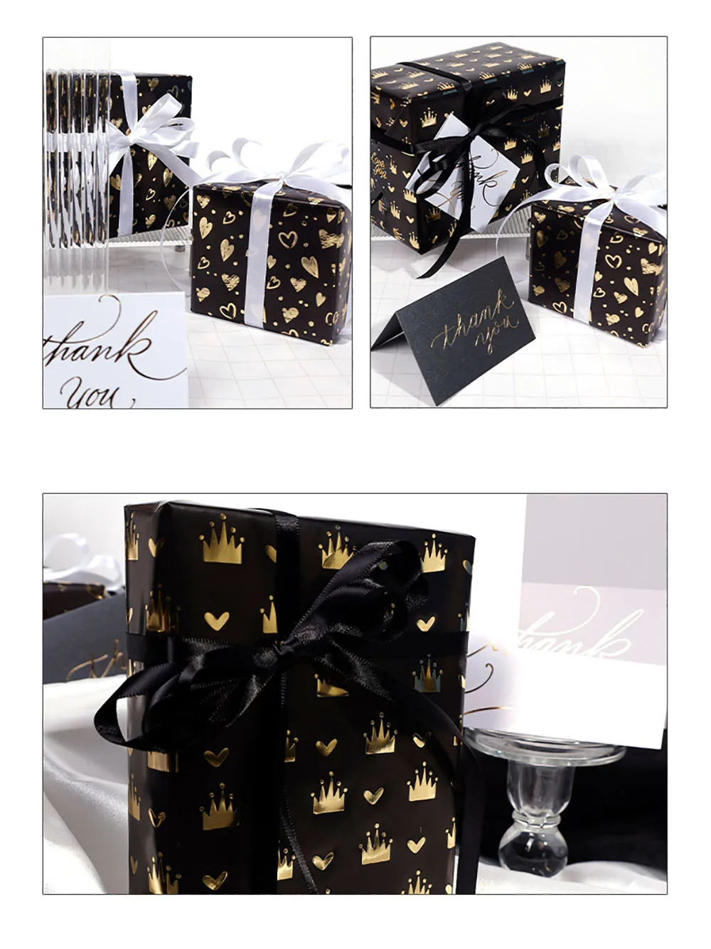 papier d'emballage cadeau flexible enduit noir, papier d'emballage de noël classique pour poupées plus grandes, ensembles de livres pour la saint valentin papier d'emballage cadeau flexible enduit noir, papier d'emballage de noël classique pour poupées plus grandes, ensembles de livres pour la saint valentin
