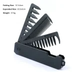 Peignes de poche pliants portables multifonctions, peigne à tête d’huile à dents larges, peignage de barbe, barbier, tondeuse à cheveux, outils de coiffure Peignes de poche pliants portables multifonctions, peigne à tête d’huile à dents larges, peignage de barbe, barbier, tondeuse à cheveux, outils de coiffure