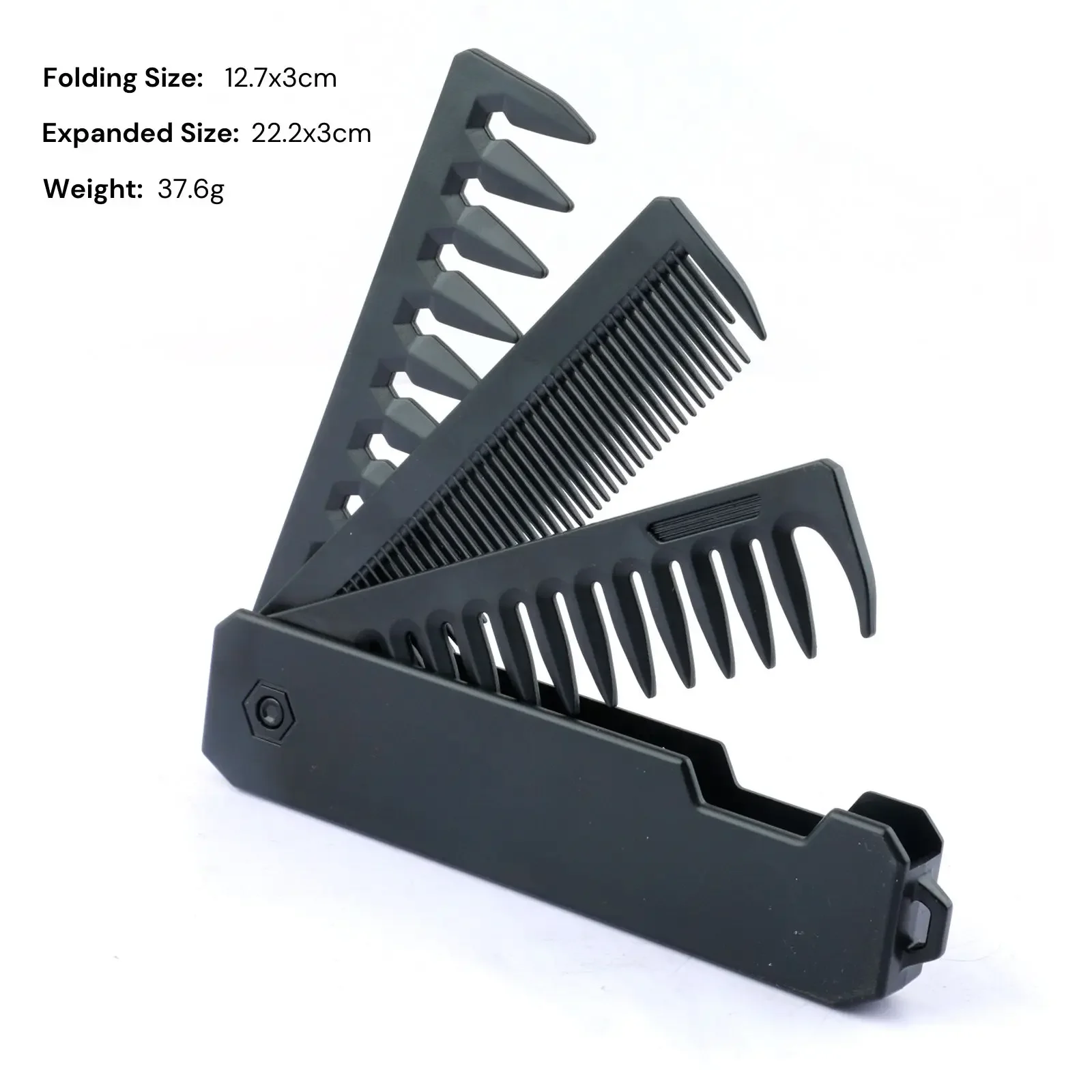 Peignes de poche pliants portables multifonctions, peigne à tête d’huile à dents larges, peignage de barbe, barbier, tondeuse à cheveux, outils de coiffure Peignes de poche pliants portables multifonctions, peigne à tête d’huile à dents larges, peignage de barbe, barbier, tondeuse à cheveux, outils de coiffure