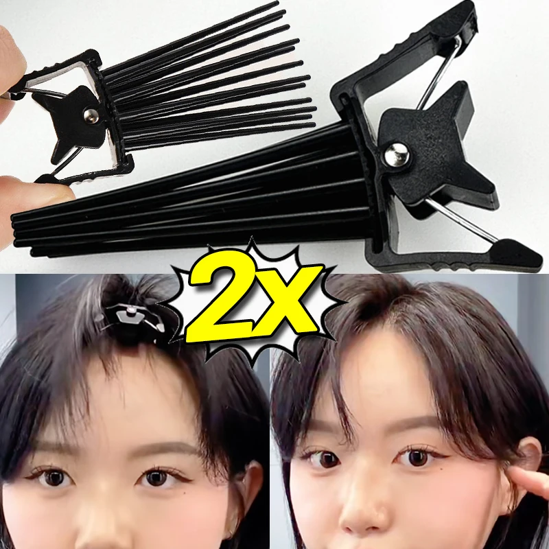 pince à cheveux volumisante unisexe coréenne, épingle à cheveux à racine instantanée, noir et blanc, haut tête de mort, pince de coiffure naturelle moelleuse, outil de coiffure pince à cheveux volumisante unisexe coréenne, épingle à cheveux à racine instantanée, noir et blanc, haut tête de mort, pince de coiffure naturelle moelleuse, outil de coiffure