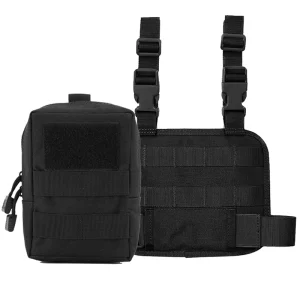 Pochette tactique Molle EDC, pochette utilitaire compacte 600D, sac à outils polyvalent, sac de rangement, sacs à outils avec panneau de plate-forme de cuisse Pochette tactique Molle EDC, pochette utilitaire compacte 600D, sac à outils polyvalent, sac de rangement, sacs à outils avec panneau de plate-forme de cuisse