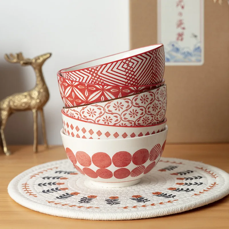 ensemble de vaisselle japonaise, bol à soupe créatif en céramique, bol à riz, bol à fruits, bol ménager, vaisselle de cuisine ensemble de vaisselle japonaise, bol à soupe créatif en céramique, bol à riz, bol à fruits, bol ménager, vaisselle de cuisine