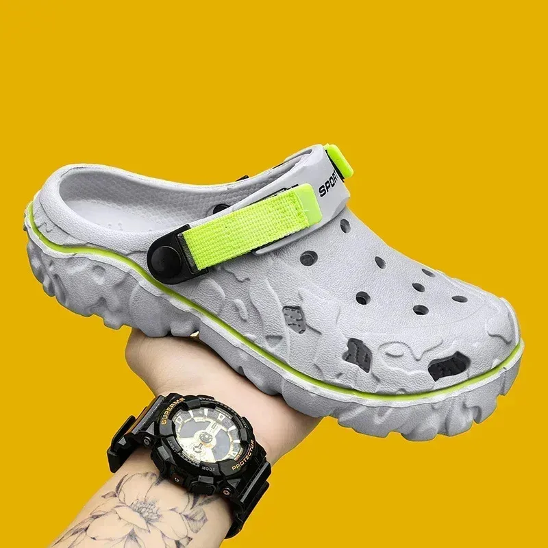 sabots eva pour hommes, chaussures de jardin légères, sabots en plastique, sandales de travail de plage avec sabots et mules pour hommes, 2025 sabots eva pour hommes, chaussures de jardin légères, sabots en plastique, sandales de travail de plage avec sabots et mules pour hommes, 2025