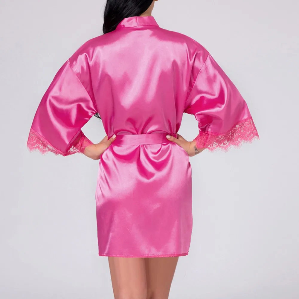 femmes sexy robe en satin solide kimono robe mode robe de bain sexy dentelle chemise de nuit femme mariage mariée robe de demoiselle d'honneur femmes sexy robe en satin solide kimono robe mode robe de bain sexy dentelle chemise de nuit femme mariage mariée robe de demoiselle d'honneur