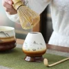 filles à thé matcha japonais, support de fouet, cérémonie du thé matcha, accessoires de service