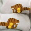 chaussettes de chat drôles coréennes avec boule chaussettes en coton pour femmes chaussettes douces respirantes créatives fille femmes chaussettes cadeaux pour les amoureux des chats