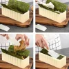 machine à sushi en plastique réutilisable, ronde et carrée en forme de cœur, rouleaux de sushi kimbap, kit de moules, outils de fabrication de sushi pour débutants