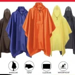 Poncho de pluie pour adultes – Cape imperméable avec manches détachables, équipement de randonnée léger pour les voyages en plein air