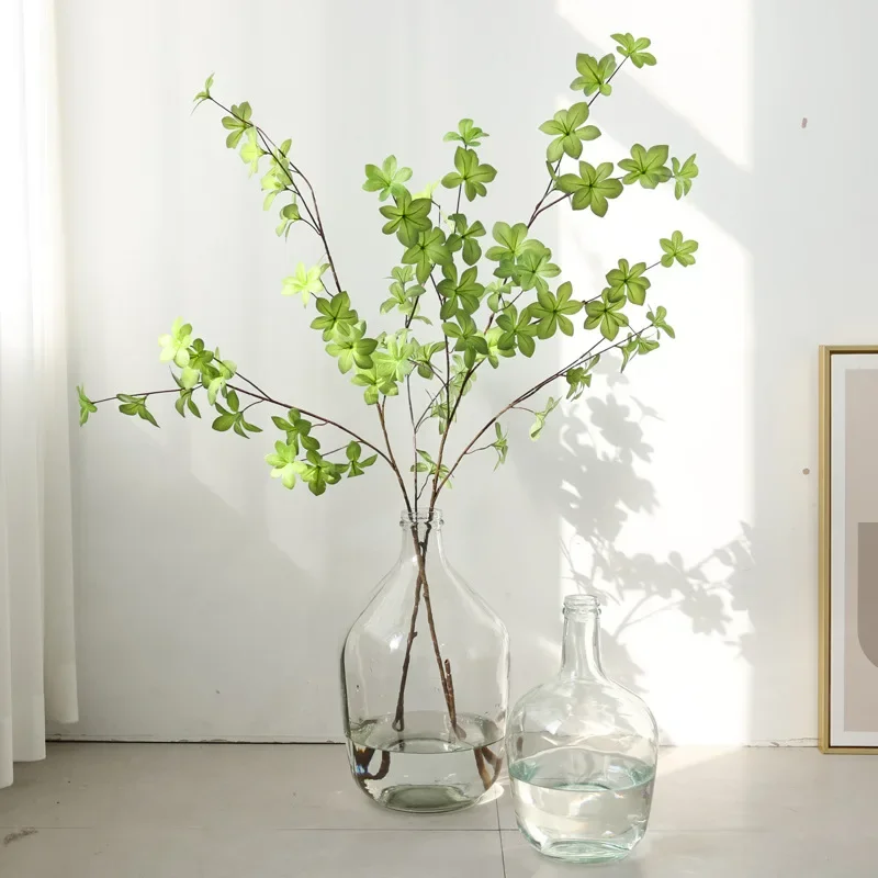 plante artificielle japonaise suspendue, 100cm, horloge, feuille verte, plante verte, cheval, bois ivre, accessoires de décoration pour la maison plante artificielle japonaise suspendue, 100cm, horloge, feuille verte, plante verte, cheval, bois ivre, accessoires de décoration pour la maison