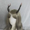 couvre chef en corne de dragon, accessoires hanfu, épingle à cheveux de mère dragon de style antique, accessoires de costumes de fête fantaisie d'halloween et de noël