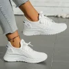 femmes chaussures baskets décontractées automne 2025 nouvelle mode loisirs sport chaussures simples en gros usine transfrontalière tendance mouche tissage