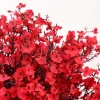 injpétales de fleurs de sakura artificielles, plantes en pot de jardin, scène de mariage, décoration de bouquet de maison bricolage, printemps, hiver, nouveau, long, 5 pièces