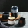 Tasse à café en céramique de Style japonais, verres à vin, tasses à eau, cadeau, vente en gros, tasses à thé simples en porcelaine de 200ml Tasse à café en céramique de Style japonais, verres à vin, tasses à eau, cadeau, vente en gros, tasses à thé simples en porcelaine de 200ml