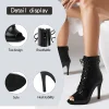 dkzsyim femme chaussures de danse latine en cuir fête tango danse chaussons pour femmes salsa danse talons chaussures de salle de bal sexy talons aiguilles
