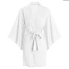 robes de salon de coiffure pour clients, cape de coupe de cheveux, style kimono, noir, coiffure