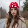 Chapeau tricoté hip-hop tendance, chapeau en laine jacquard décontracté, chapeau mocassin d’extérieur résistant au froid et au vent Chapeau tricoté hip-hop tendance, chapeau en laine jacquard décontracté, chapeau mocassin d’extérieur résistant au froid et au vent