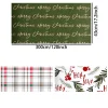 17 pouces x 120 pouces créatif noël emballage papier rouleau cadeau grand rouleau rétro kraft papier d'emballage boîte cadeau emballage