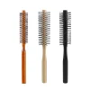 manche en bois dents en nylon brosse circulaire peigne à rouleau bouclé racine de cheveux moelleux cheveux raides peigne multifonctionnel pour hommes et femmes