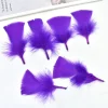 plumes de dinde colorées pour l'artisanat, petites plumes de 5 10cm, fabrication de bijoux, accessoires artisanaux de carnaval, décoration de fête de mariage