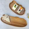plateau à thé et café en bois de style japonais, assiette à fruits, dessert, bonbons, pain décoratif en bois, collation, gâteau, plats alimentaires, plateaux de table