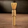 whisky matcha en bambou doré fait à la main, mélangeur matcha japonais traditionnel – service à thé fabriqué en organique durable et durable b