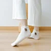 5 paires de chaussettes à la cheville en forme d'ours en peluche, chaussettes courtes confortables et mignonnes, bas et bonneterie pour femmes